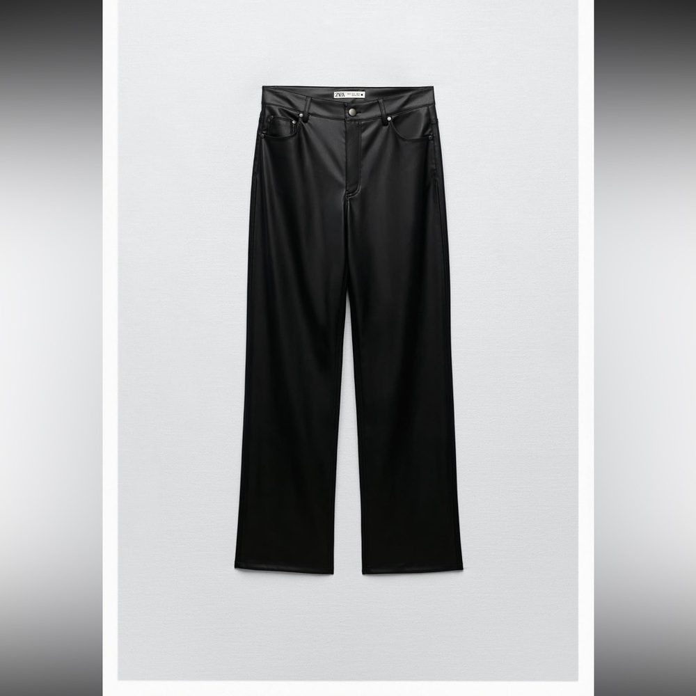 Zara faux leather pants
